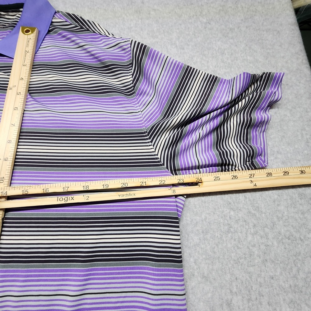 Nike Polo Shirt Golf Men's XL Tour Performance Striped Short Sleeve Hombre Golf - Picture 4 of 12